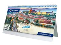 Naptár, asztali, álló, VICTORIA OFFICE 